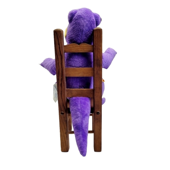 Build a Bear Purple & Yellow T-Rex Plush 2014 Stuffed Dinosaur - Picture 10 of 15